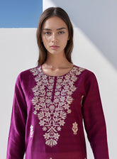 Raad Embroidered Lawn Stitched Kurti RD24EL D-01-MG